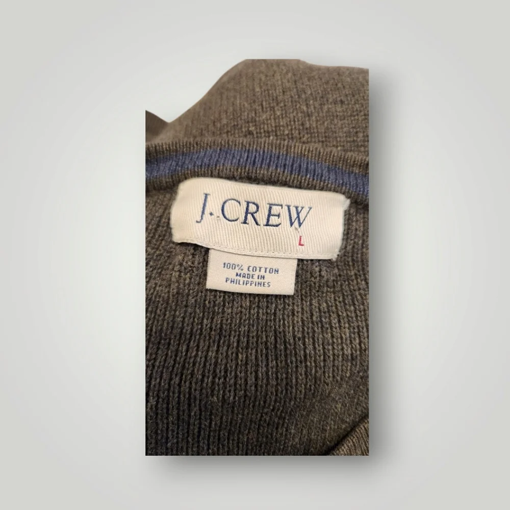 J. Crew green Crewneck Sweater Classic Knit size L